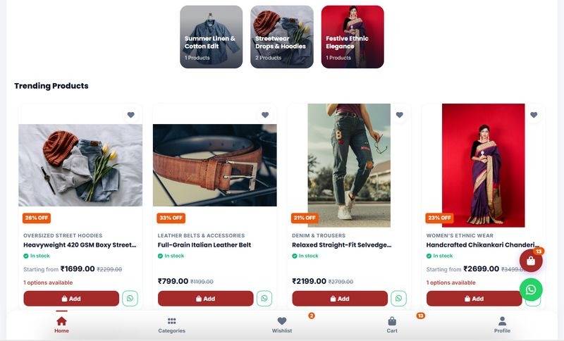 Online store example 1